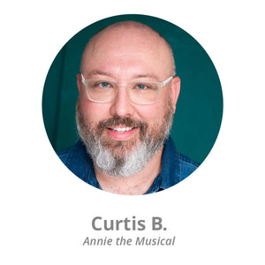 Curtis B testimonial for Annie the Musical projections by Theatre Avenue.