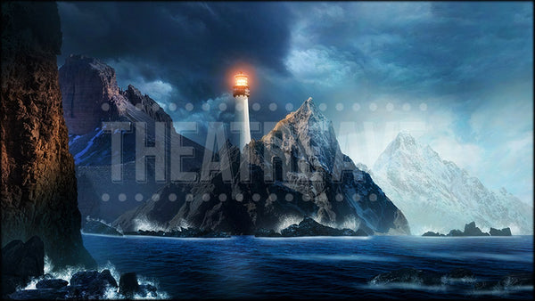 Lighthouse Coast, an Edward Tulane projection backdrop by Theatre Avenue.