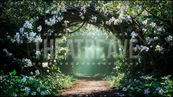 Magical Garden Path, a Secret Garden projection backdrop and digital scenery by Theatre Avenue.