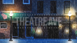 Stroll in the Rain, a Singin' in the Rain projection backdrop by Theatre Avenue.