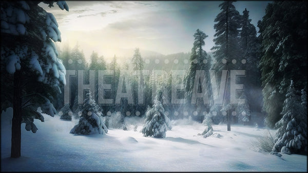 Winter Clearing, a Narnia projection backdrop by Theatre Avenue.