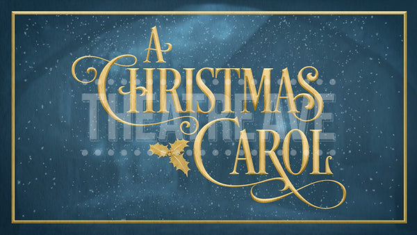 Christmas Carol title projection by Theatre Avenue for theatrical and ballet shows.