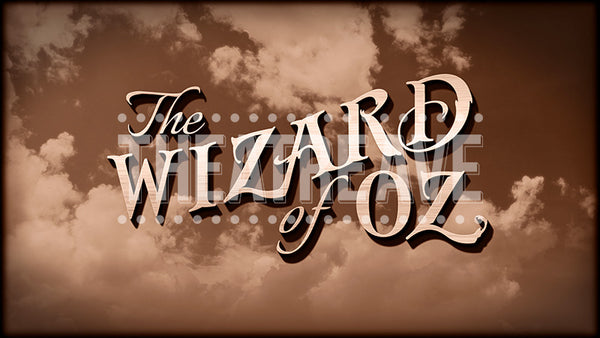 Wizard of Oz Sepia Title Projection