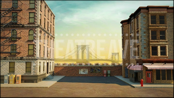 Washington Heights, an In the Heights Digital Scenery Projection by Theatre Avenue.