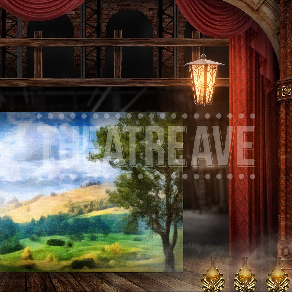 Vaudeville Theatre, a Newsies projection by Theatre Avenue for school productions.