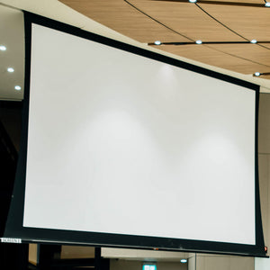 Projection screen for digital backdrops