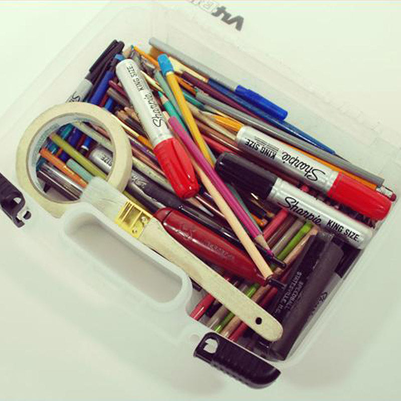 Art supplies used at Theatre Avenue to make digital projections