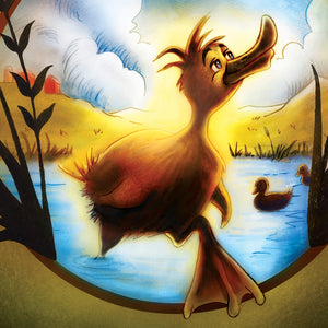 Ugly duckling illustration for theatre show HONK