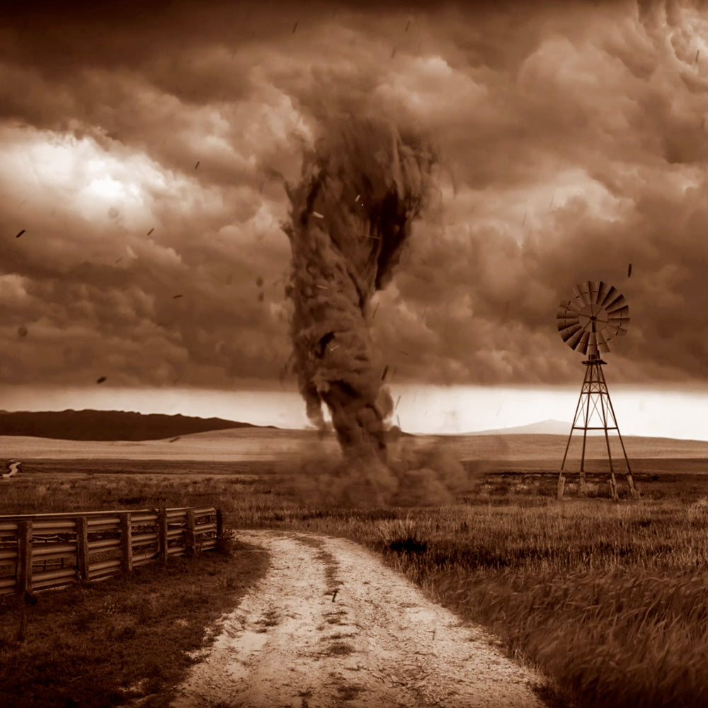 Sample of tornado digital projection for Wizard of Oz by Theatre Avenue