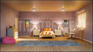 Child's Room, a Junie B. Jones projection backdrop and digital scenery by Theatre Avenue.