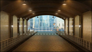 City Tunnel, an Elf projection backdrop and digital scenery by Theatre Avenue.