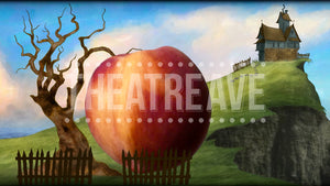 Cliffside Peach Grows, a James and the Giant Peach projection backdrop by Theatre Avenue.