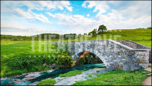 Countryside Bridge, a Wind in the Willows projection backdrop and digital scenery by Theatre Avenue.