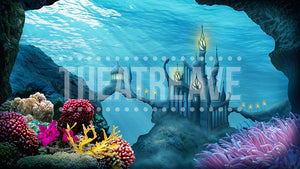 Deep Sea Palace, a Little Mermaid projection backdrop by Theatre Avenue.