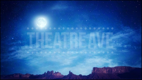 Desert Night Sky, an Aladdin projection and digital scenery by Theatre Avenue.