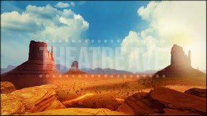 Desert Valley, an Annie Get Your Gun projection backdrop by Theatre Avenue.