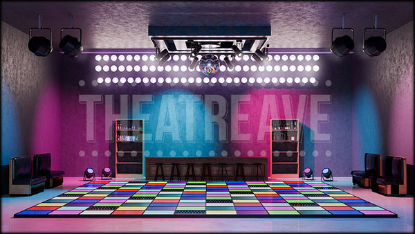 Disco Club, a Sister Act projection backdrop and digital scenery by Theatre Avenue.