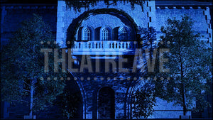 European Balcony at Night, a Romeo and Juliet projection backdrop by Theatre Avenue.