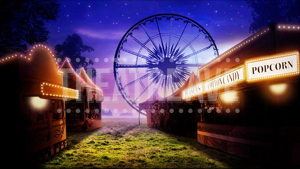 Fair at Night Projection (Animated)