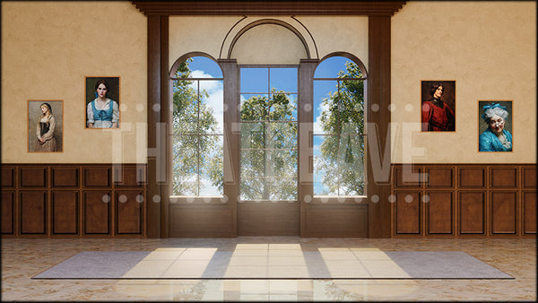 Fairy Tale Dorm, a Descendants projection backdrop and digital scenery by Theatre Avenue.