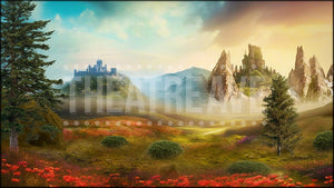 Fantasy Spring Vista, a Narnia projection backdrop by Theatre Avenue.