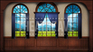 Grand Estate Room, a Sound of Music projection backdrop by Theatre Avenue.