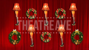 Lamp & Wreath Collage, Christmas Story animated digital scenery by Theatre Avenue. 