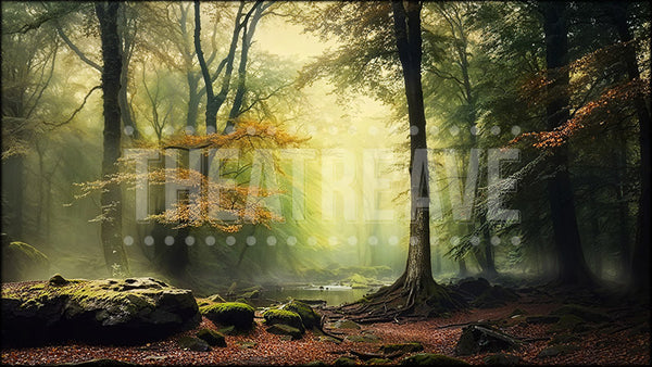 Magic Autumn Forest, a Cinderella projection backdrop by Theatre Avenue.