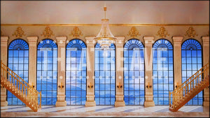 Majestic Ballroom at Night, an Anastasia projection backdrop by Theatre Avenue.