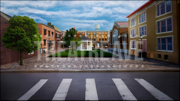 Midwestern Town Square II Projection