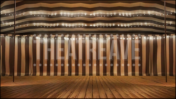 Moody Circus Tent, a Beetlejuice projection backdrop and digital scenery by Theatre Avenue.