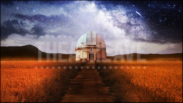 Night Observatory, a Silent Sky projection backdrop by Theatre Avenue.