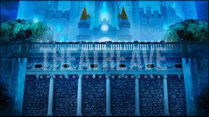 Palace Wall at Night, a Cinderella backdrop projection and digital scenery by Theatre Avenue.