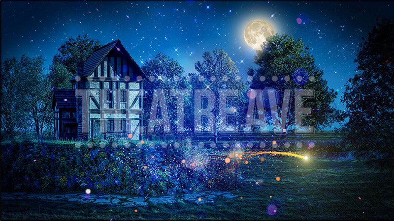 Peaceful Cottage with Magic, a Cinderella Projection Backdrop by Theatre Avenue.