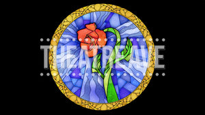 Rose Window, an animated Beauty and the Beast projection backdrop by Theatre Avenue.