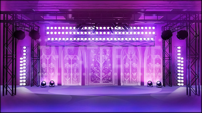 Royal Concert Stage II, a Six the Musical projection backdrop and digital scenery by Theatre Avenue.