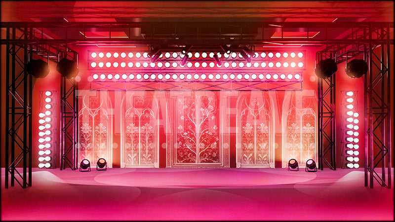 Royal Concert Stage IV, a Six the Musical projection backdrop and digital scenery by Theatre Avenue.
