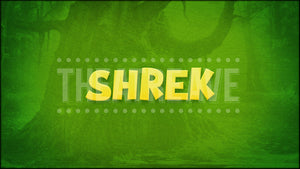 Shrek Show Curtain projection backdrop and digital scenery by Theatre Avenue.