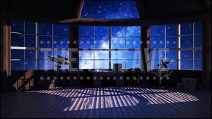 Starlight Observatory, a Silent Sky projection backdrop by Theatre Avenue.