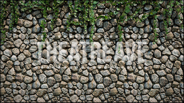 Stone & Ivy Wall, a Romeo and Juliet projection backdrop and digital scenery by Theatre Avenue.