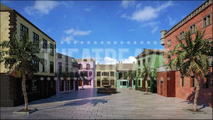 Havana Streets, a Guys and Dolls projection backdrop and digital scenery by Theatre Avenue.