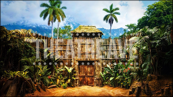 Tropical Fort, a Treasure Island projection backdrop by Theatre Avenue.