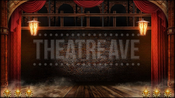 Vaudeville Theater III, a Chicago projection backdrop and digital scenery by Theatre Avenue.