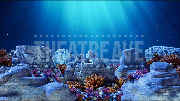 Vibrant Ocean Floor Projection (Animated)