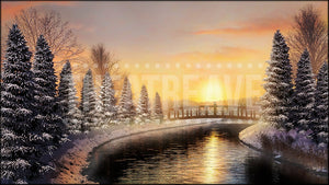 Winter Canal, an Elf projections and digital scenery by Theatre Avenue.