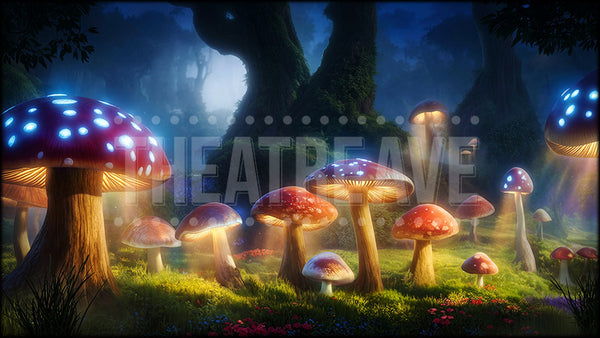 Wonderland Forest at Night, an Alice in Wonderland projection backdrop by Theatre Avenue.