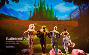 Ballet production of Wizard of Oz with Theatre Avenue digital scenic projections