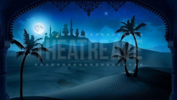 Arabian Nights projection backdrop for Aladdin