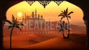 Arabian Palace, a theatre backdrop projection for shows like Aladdin and Ali Baba.