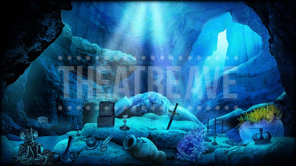 Little Mermaid projection backdrop called Ariel's Cove by Theatre Avenue